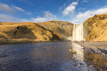 Skógafoss waterfall in the south of Iceland