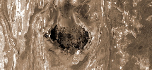 abstract photography of the deserts of Africa from the air. aerial view of desert landscapes,...