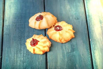 kurabye cookies with jam Oriental sweetness