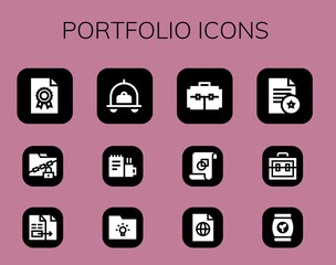 portfolio icon set