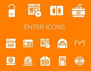 enter icon set