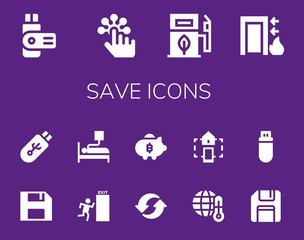 save icon set
