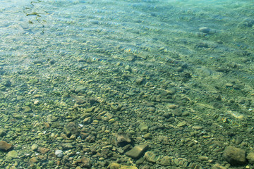Fototapeta na wymiar Background of transparent Adriatic sea