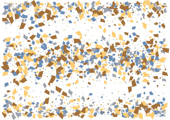 Festive color rectangle confetti background. Abstract frame confetti texture for holiday, postcard, poster, website, carnivals, birthday and children's parties. Cover confetti mock-up. Wedding card