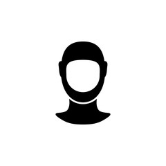 Face mask and protective gear glyph icon