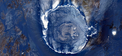 the first cell,  abstract photography of the deserts of Africa from the air. aerial view of desert...