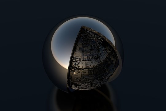 Alien technology in a metallic ball