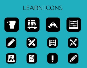 learn icon set