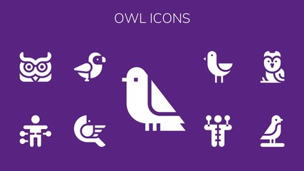 owl icon set