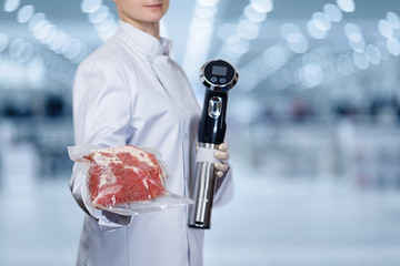 Sous vide cooking.