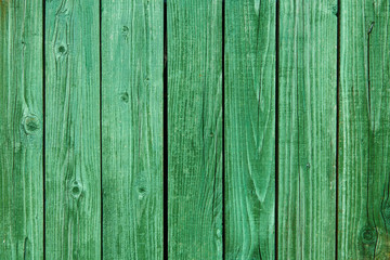 Fototapeta na wymiar Green wooden plank for background or texture
