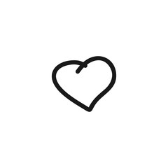 Heart black icon