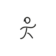 Runner silhouette icon