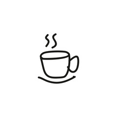 Hot coffee icon