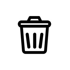 trash can icon vector