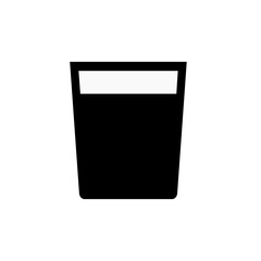 Water glass icon in trendy flat style design. Vector graphic illustration. Drink symbol for website design, logo, app, template, and ui. EPS 10.