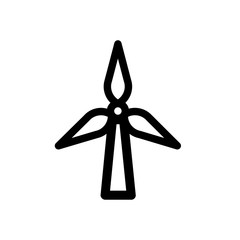 Windmill icon silhouette vector illustration