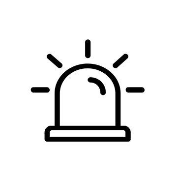 recommend clip art: Siren Icon in trendy flat style isolated on grey background. Alarm symbol for your web site design, logo, app, UI. Vector illustration, EPS10.