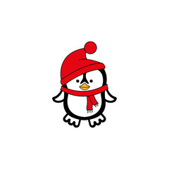 Cartoon penguin character