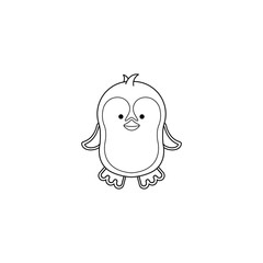 Cartoon penguin character