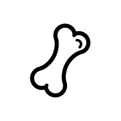 Bones flat icon. Single high quality outline symbol of human body for web design or mobile app. Thin line signs of bone for design logo, visit card, etc. Outline pictogram of bone