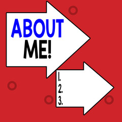 Word writing text About Me. Business photo showcasing telling someone list of your good and bad properties Square rectangle paper sheet loaded with full creation of pattern theme