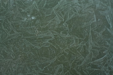 The texture of the ice. Interesting beautiful texture of the ice. Strange color of frozen water