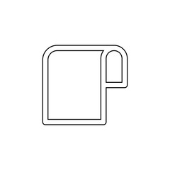 Toilet paper icon. Bath furniture symbol. Logo design element