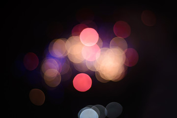 Defocused multicolored festive lights. Can be used as background