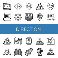 Set of direction icons