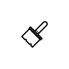 Brush tool icon. Repair symbol. Logo design element