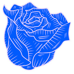 Rose Abstract Logo Design Vector Image