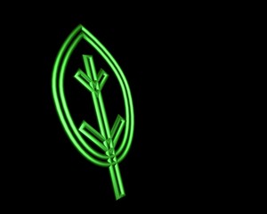 3d illustration of tree icon leaf