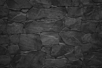 Papier Peint photo Toilette Mur de pierre noire