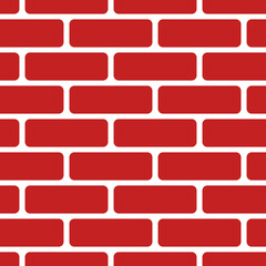 Seamless pattern of brick wall. Simple vector geometric background