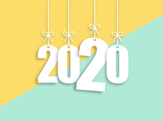 2020 Trendy Colorful Vector Backgorund