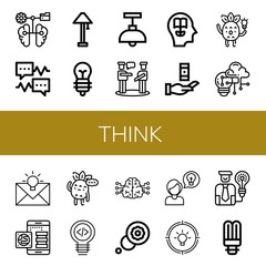 think icon set