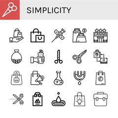 simplicity simple icons set