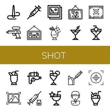 Set of shot icons