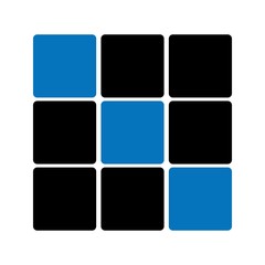 Glyph Grid icon isolated on background