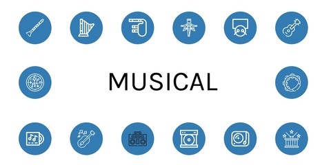 musical icon set
