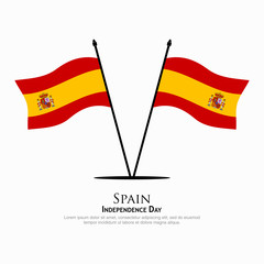 Spain flag vector. can be used for Independence Day celebrations or other events