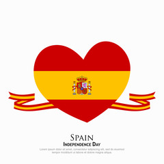 Spain flag vector. can be used for Independence Day celebrations or other events