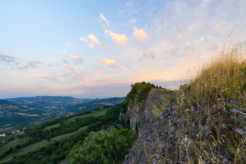 The old path in Marecchia Valley between San Leo and Tausano
