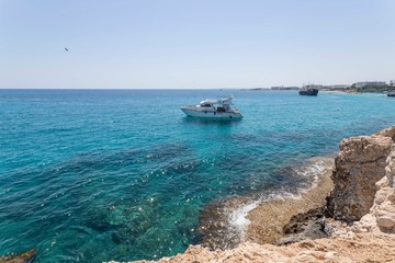 boat, boat, at sea, ocean, Ayia Napa, Cyprus