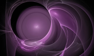 abstract fractal background violet circles