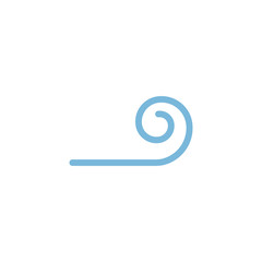wind icon. flat wind icon. wind vector on white background.