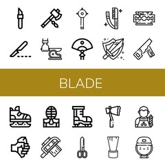 blade icon set