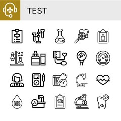 test simple icons set