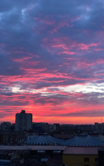 Beautiful sunset on iPhone X, Ukraine, Khmelnitsky (No filters and no processing)